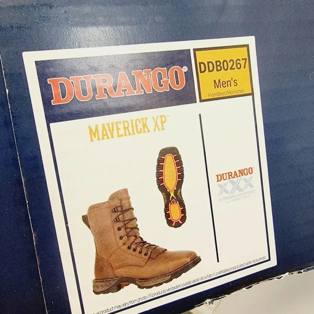 NWT DURANGO Men’s 8” Russet Waterproof Maverick XP Lacer Boot Size 11.5